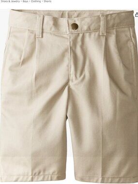 NEW WITH TAGS Izod Little Boys' Pleated Short, Khaki, 5 Slim
